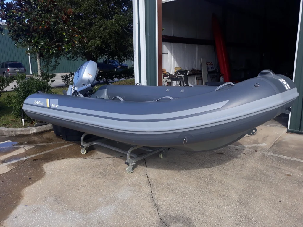 Zar Mini Rib 14 Open with aluminum hull